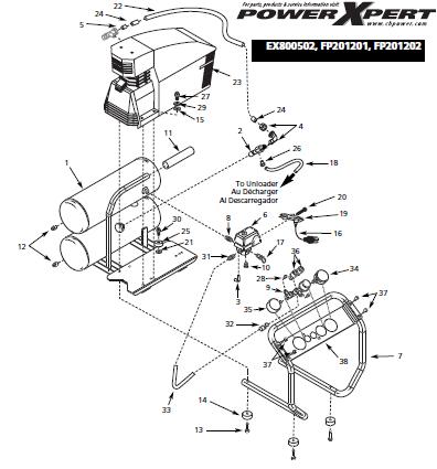 CAMPBELL HAUSFIELD FP201201 Air Compressor Parts