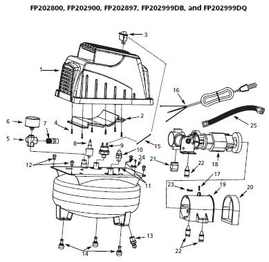 CAMPBELL HAUSFIELD FP202897 Air Compressor Parts