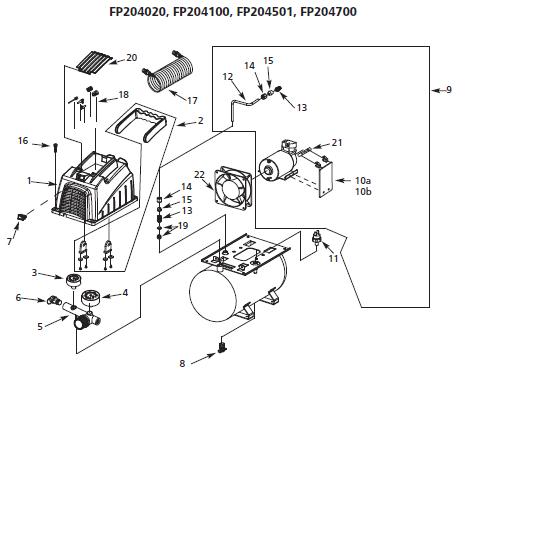 CAMPBELL HAUSFIELD FP204020 Air Compressor Parts