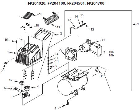 CAMPBELL HAUSFIELD FP204100 Air Compressor Parts
