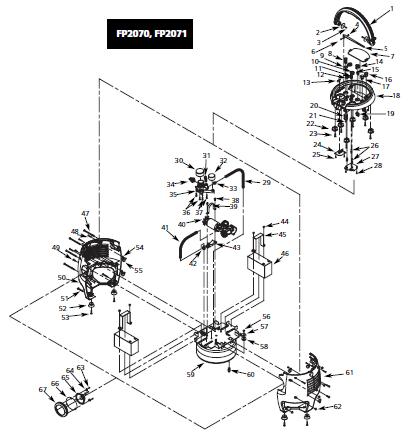 CAMPBELL HAUSFIELD 	FP2071 Air Compressor Parts