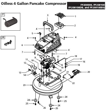 CAMPBELL HAUSFIELD FP208000 Air Compressor Parts