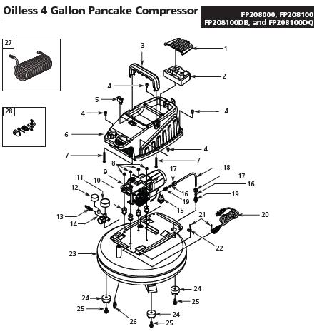 CAMPBELL HAUSFIELD FP208100 Air Compressor Parts