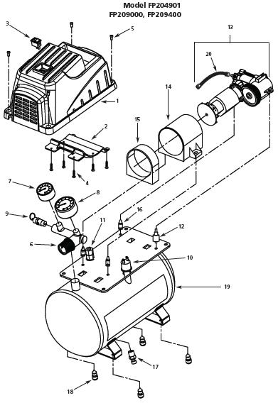 CAMPBELL HAUSFIELD FP209400 Air Compressor Parts