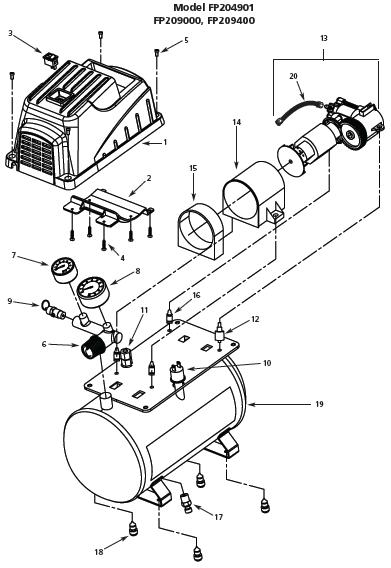 CAMPBELL HAUSFIELD FP209401 Air Compressor Parts