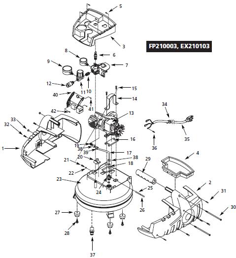 CAMPBELL HAUSFIELD FP210003 Air Compressor Parts